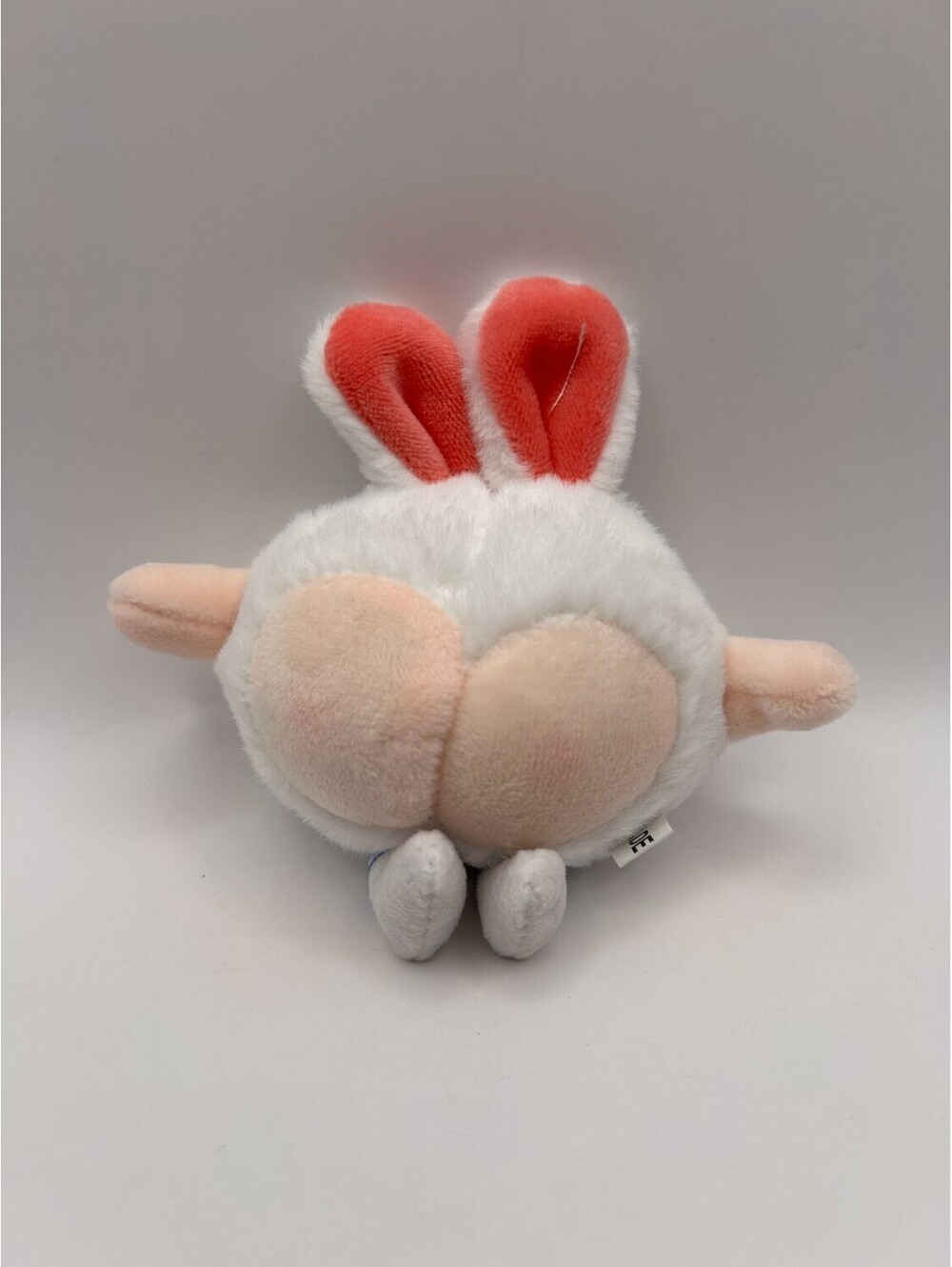 Novelty Bunny Butt Cheeks Rabbit Gag Gift Striped Tube Socks White Pink S